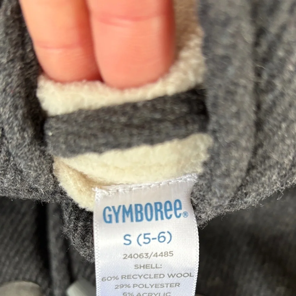 Gymboree Gray Kids Wool‎ Blend Coat. Unisex. Sz 5/6
